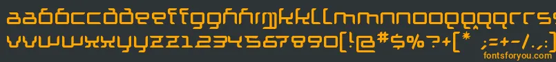 Шрифт Granolae – оранжевые шрифты на чёрном фоне