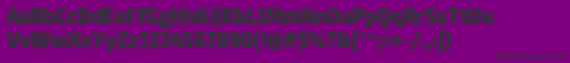 フォントExo2Extraboldcondensed – 紫の背景に黒い文字