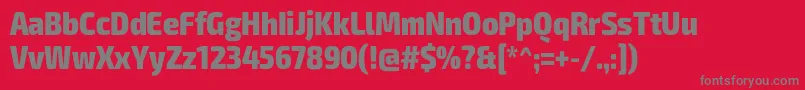 Exo2Extraboldcondensed Font – Gray Fonts on Red Background