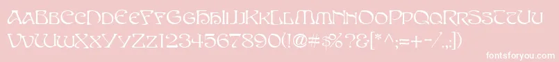 SanasoftEdithDay.Kz Font – White Fonts on Pink Background