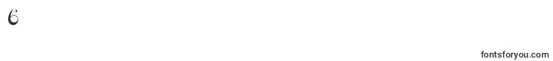 フォントGus – フォント数字6