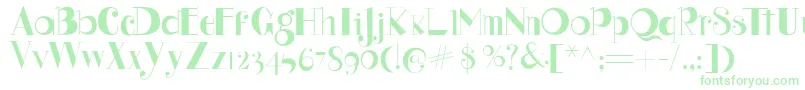 Czcionka Gus – zielone czcionki