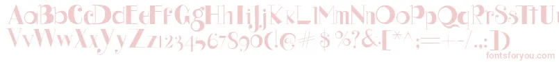 Czcionka Gus – różowe czcionki
