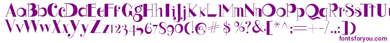 Gus Font – Purple Fonts on White Background
