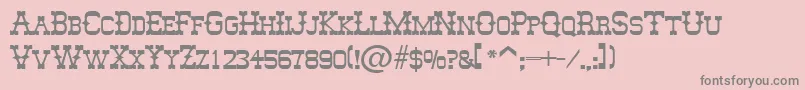 MesquitoSfBold Font – Gray Fonts on Pink Background