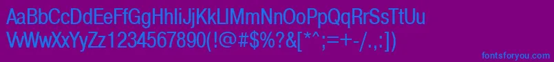 Pragmaticacondc Font – Blue Fonts on Purple Background