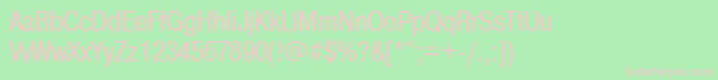 Pragmaticacondc Font – Pink Fonts on Green Background