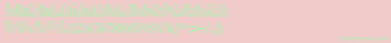 BillionsRegular Font – Green Fonts on Pink Background