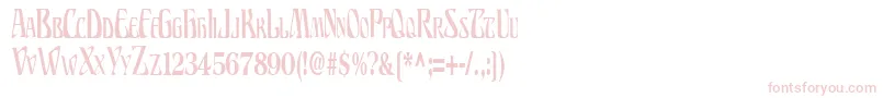 BillionsRegular-Schriftart – Rosa Schriften auf weißem Hintergrund