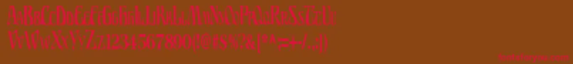 BillionsRegular Font – Red Fonts on Brown Background