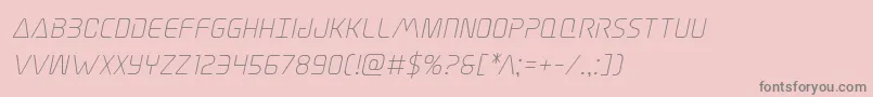 Elitedangerital Font – Gray Fonts on Pink Background