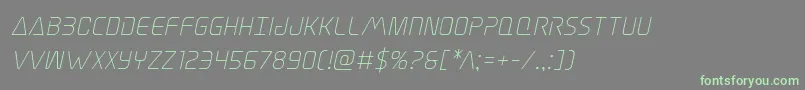 Elitedangerital Font – Green Fonts on Gray Background