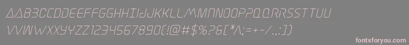 Elitedangerital Font – Pink Fonts on Gray Background