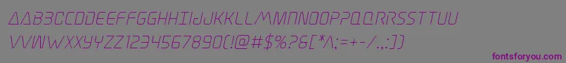Elitedangerital Font – Purple Fonts on Gray Background