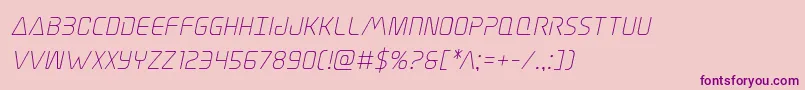 Elitedangerital Font – Purple Fonts on Pink Background