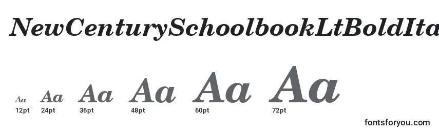 NewCenturySchoolbookLtBoldItalic Font Sizes