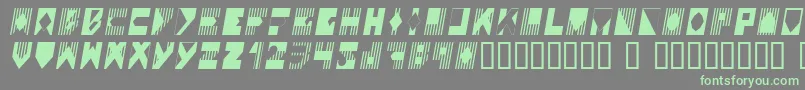 Шрифт Coloi – зелёные шрифты на сером фоне
