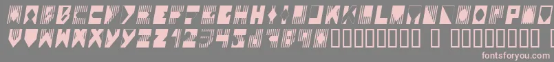 フォントColoi – 灰色の背景にピンクのフォント
