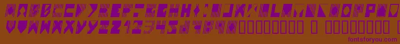 Шрифт Coloi – фиолетовые шрифты на коричневом фоне