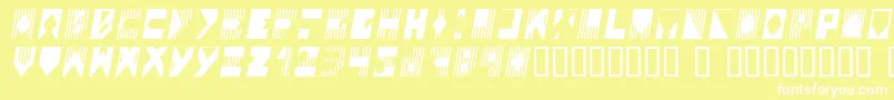 フォントColoi – 黄色い背景に白い文字