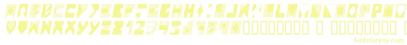 フォントColoi – 白い背景に黄色の文字