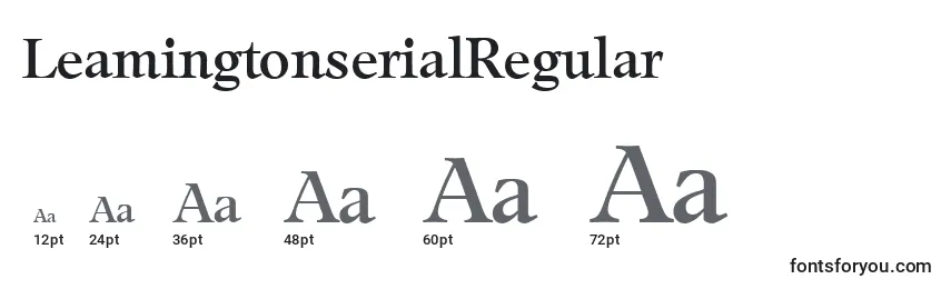LeamingtonserialRegular Font Sizes