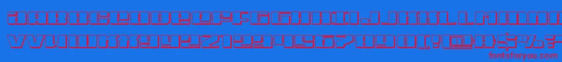 Michigan3D Font – Red Fonts on Blue Background
