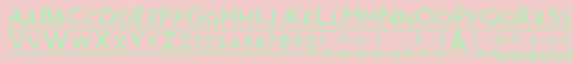 Tubestnp Font – Green Fonts on Pink Background