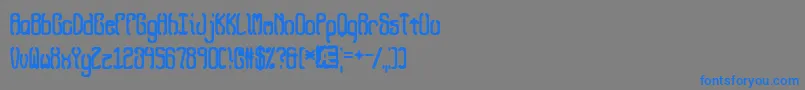 QueasyQueasy2 Font – Blue Fonts on Gray Background