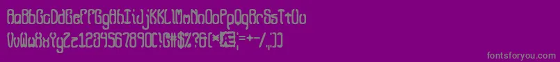 QueasyQueasy2 Font – Gray Fonts on Purple Background