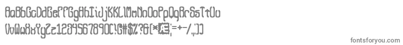 フォントQueasyQueasy2 – 白い背景に灰色の文字