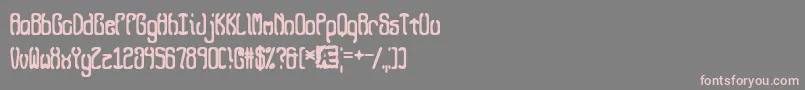 QueasyQueasy2 Font – Pink Fonts on Gray Background