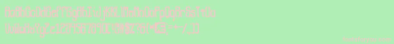 QueasyQueasy2 Font – Pink Fonts on Green Background