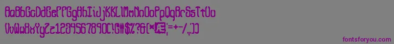 QueasyQueasy2 Font – Purple Fonts on Gray Background