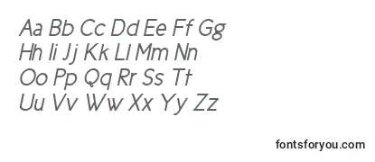 Überblick über die Schriftart Cicle Gordita Italic
