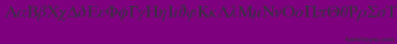 フォントMlszi – 紫の背景に黒い文字