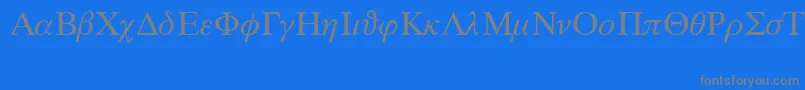 Шрифт Mlszi – серые шрифты на синем фоне