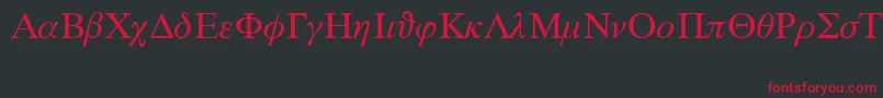 Mlszi Font – Red Fonts on Black Background