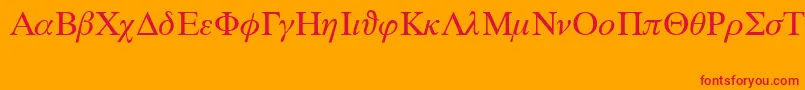 Шрифт Mlszi – красные шрифты на оранжевом фоне