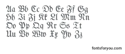 Revisão da fonte TypographerfrakturMedium