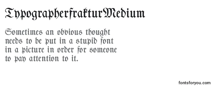 TypographerfrakturMedium-fontti