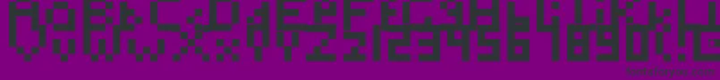Шрифт Toosimple – чёрные шрифты на фиолетовом фоне