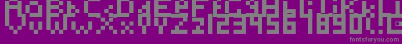 Шрифт Toosimple – серые шрифты на фиолетовом фоне