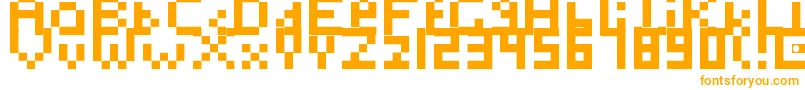 Toosimple-fontti – oranssit fontit valkoisella taustalla