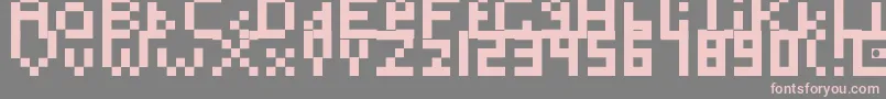 Шрифт Toosimple – розовые шрифты на сером фоне