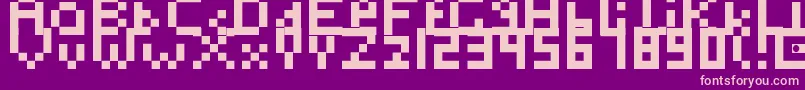 Шрифт Toosimple – розовые шрифты на фиолетовом фоне