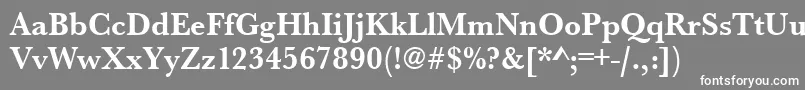 UrwbaskertnarBold Font – White Fonts on Gray Background