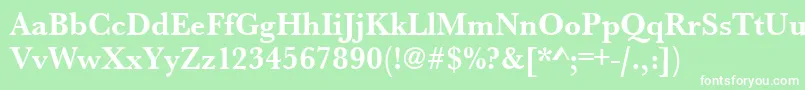 UrwbaskertnarBold Font – White Fonts on Green Background