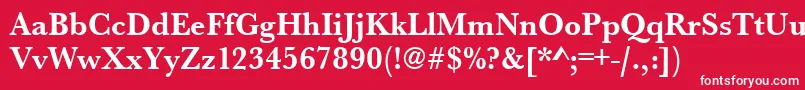 UrwbaskertnarBold Font – White Fonts on Red Background