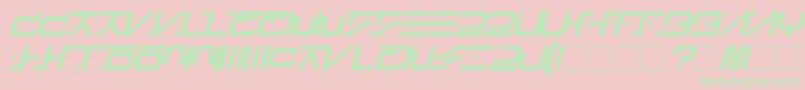 VisitorScriptBoldItalic-Schriftart – Grüne Schriften auf rosa Hintergrund